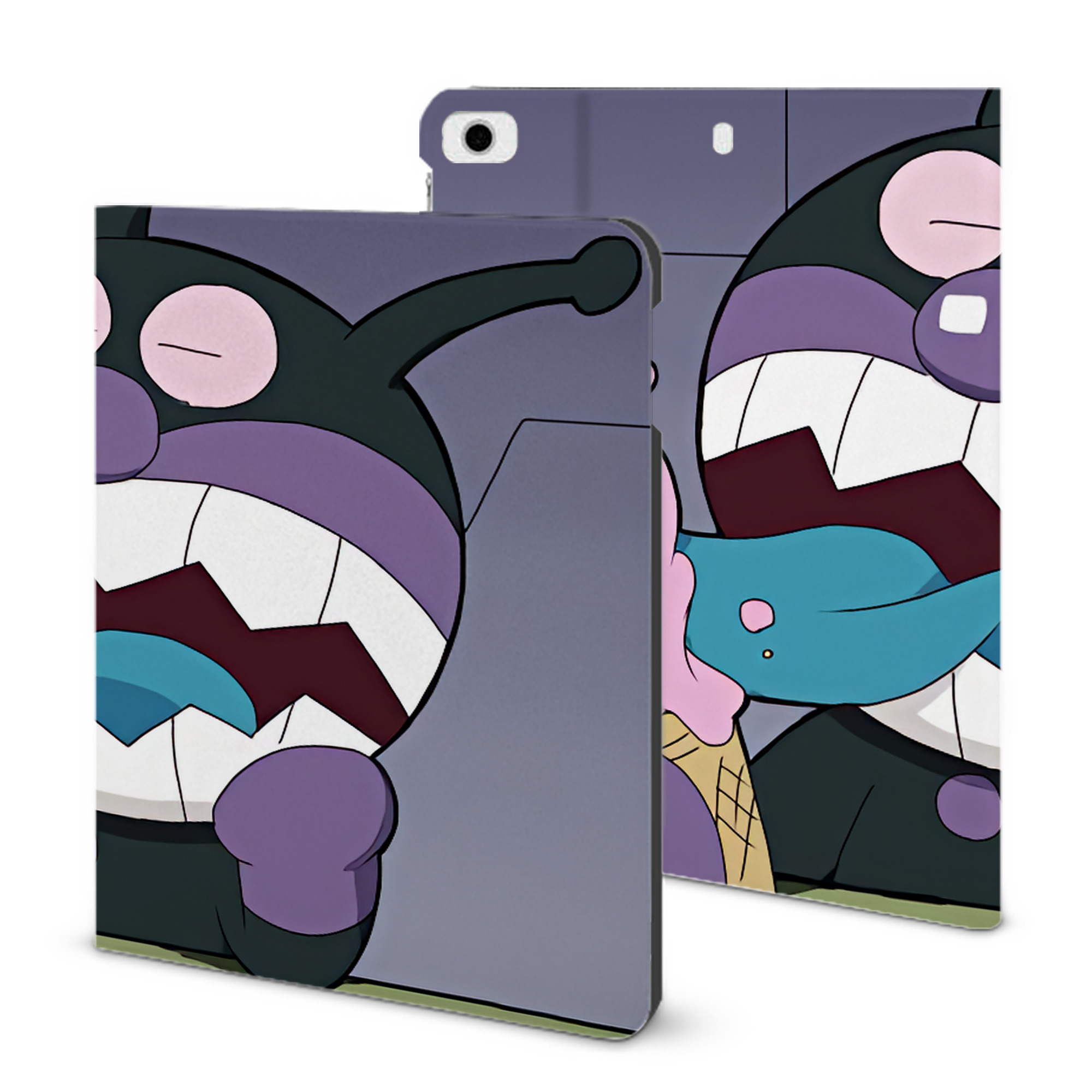 （画像用） アンパンマン Anpanman IPad ケース ブック型 PUレザー TPU 耐衝撃 軽量 薄型 ペン収納なし 全面保護 IPad 各モデル対応